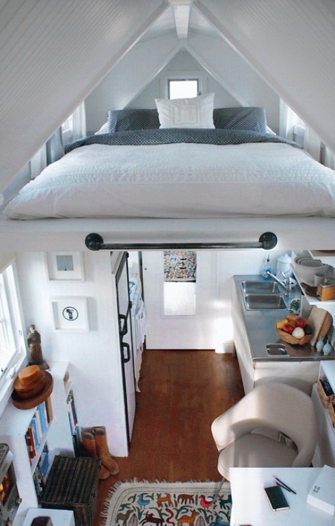 Cozy Modular House With A Levitating Bed
