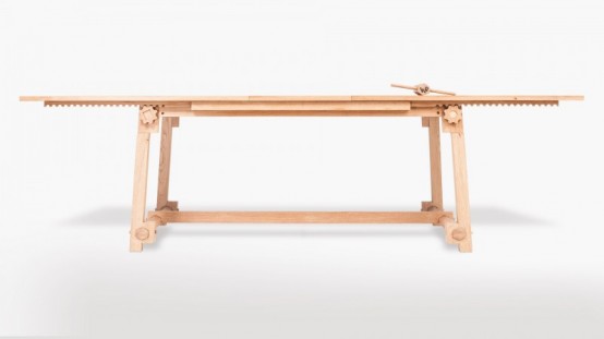 CRAFT 2.0: Modern Table Made With Antique Technologies
