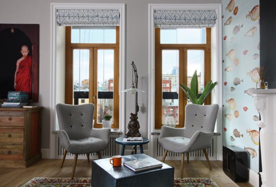 Crazy And Ironic Eclectic Moscow Apartment