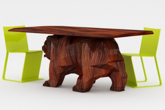 Creative Bear-Shaped Table