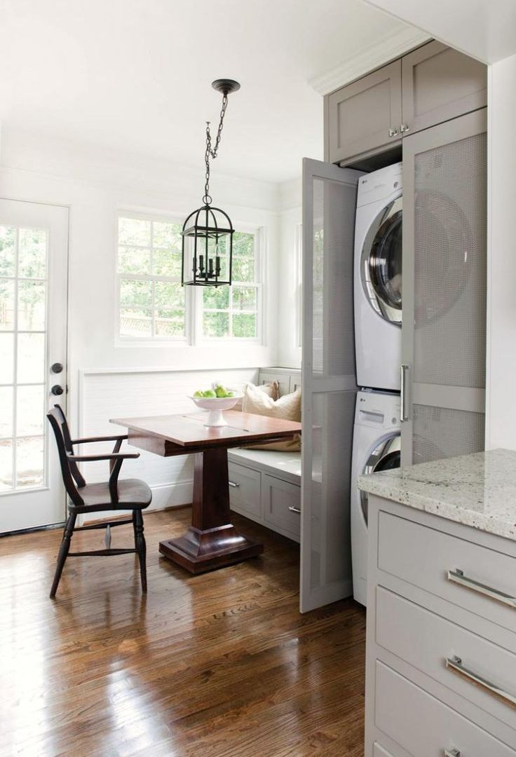 With transparent doors you could make your appliances a part of decor.
