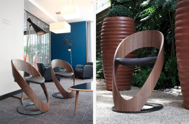 Curvy Chairs And Stools Of Different Materials By Martz Edition