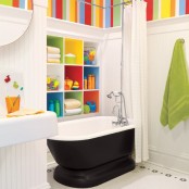 Cute And Colorful Kids Bathroom