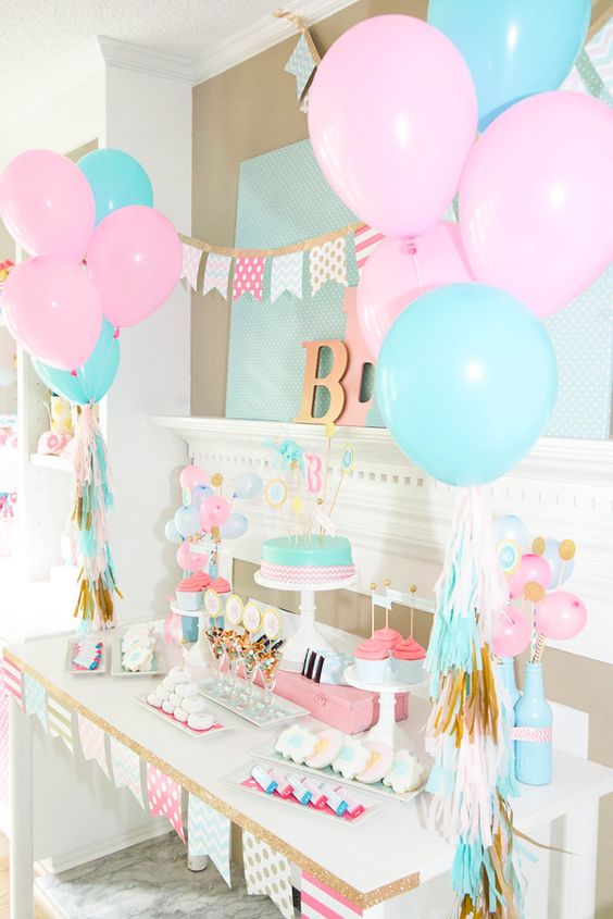 Cute balloon decor ideas for baby showers  14