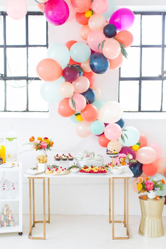 Cute balloon decor ideas for baby showers  19