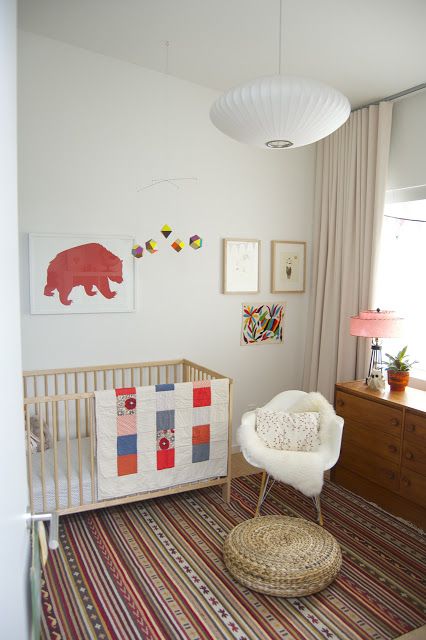 Cute mid century modern kids rooms decor ideas  12