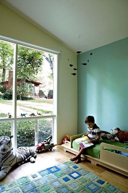 Cute mid century modern kids rooms decor ideas  23