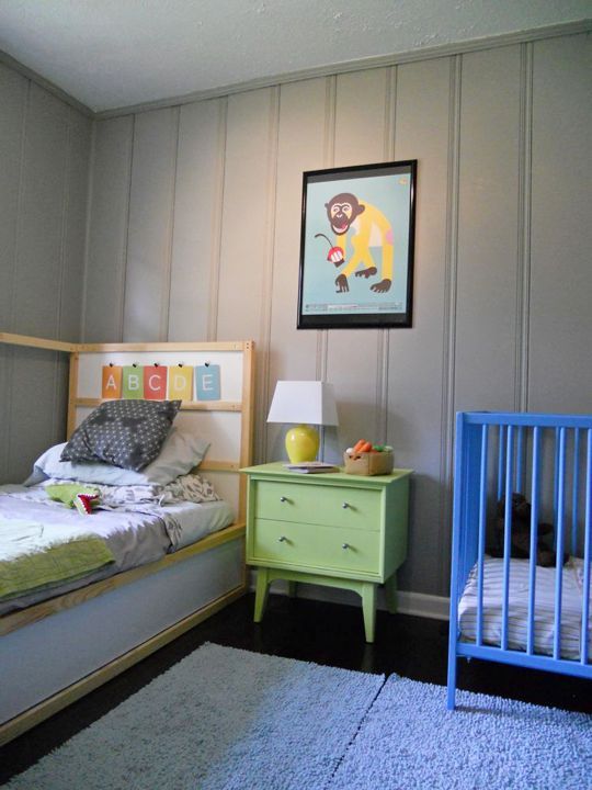 Cute mid century modern kids rooms decor ideas  25