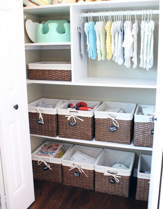 basket boxes are great to organize anything from toys to clothes and shoes