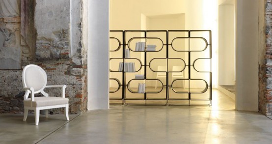 Black Bookcase And Room Divider That Reminds Human’s DNA – DNA by Linfa Design