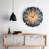 Dramatic And Eye Catching Botanical Inspired Clock