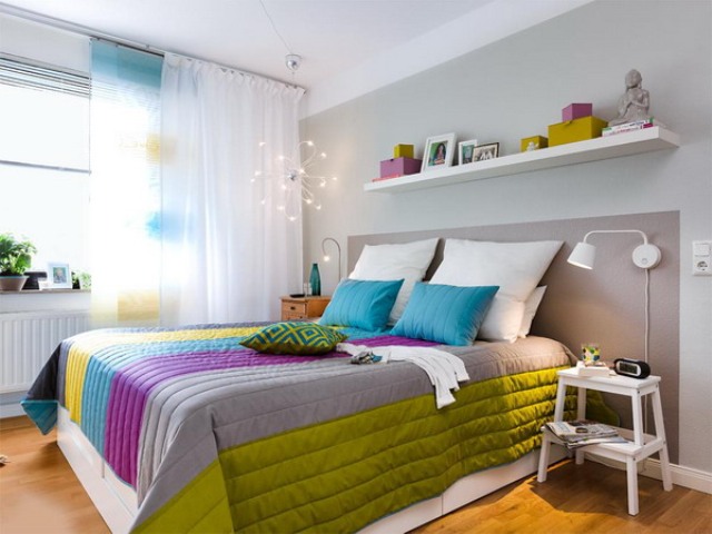 Dynamic And Colorful Ikea Bedroom Renovation