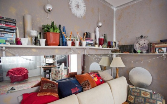 Dynamic Colorful Interior With Vintage Furniture