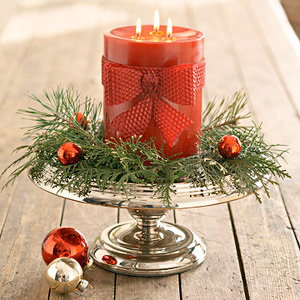Easy holiday candles decor  4