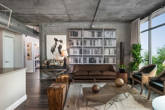 Eclectic Dwell Loft In Chocolate Beige And Grey