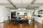 Elegant And Cozy Victorian Kitchen And Dining Room