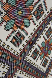 Embroidered Corian Furniture In Ukrainian Traditions