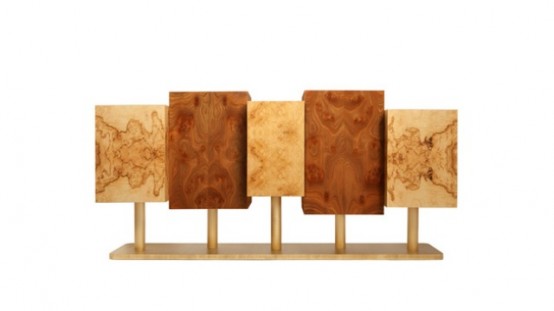 Exotic Tree Sideboard With A Mesmerizing Design