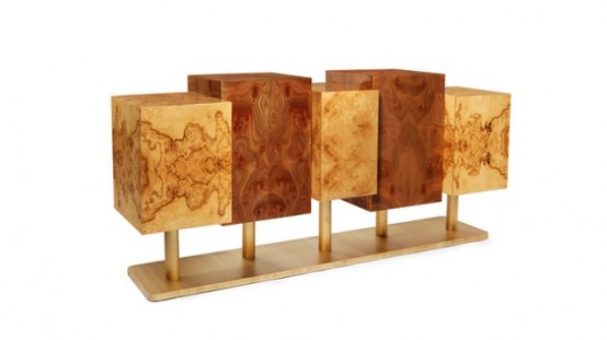 Exotic Tree Sideboard With A Mesmerizing Design