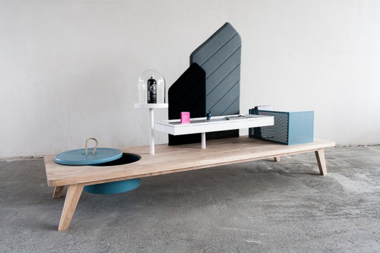Eye-Catching Interactive Table For Storage