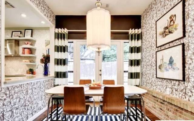 Eye Catchy Glam Kitchen Design In A Mix Of Patterns
