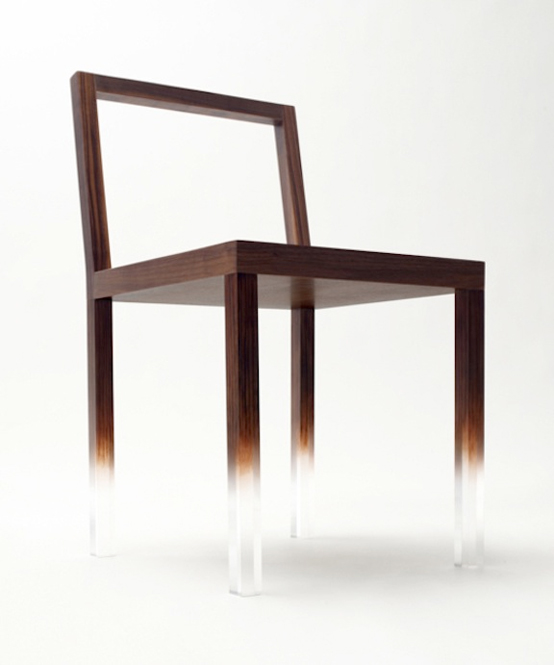 Simple Yet Very Unusual Fade-Out Chair by Nendo