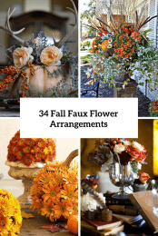 Fall Faux Flower Arrangements Cover