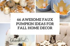 Faux Pumpkin Decor Ideas Cover