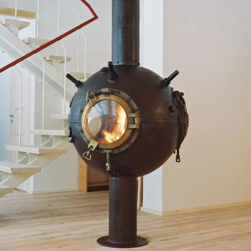 Odd Fireplaces Made Of Naval Mines