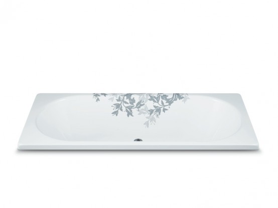Bathtubs with Floral Ornament – Lilie from Kaldewei