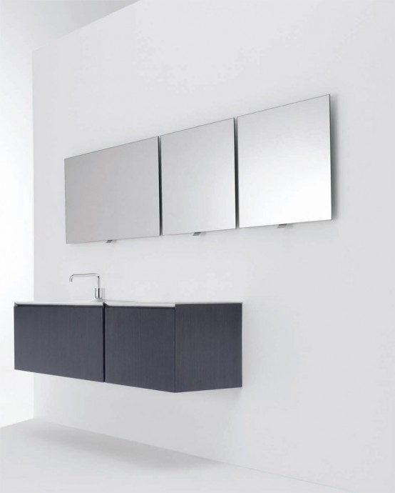 Minimalist Functional Bathroom Furniture – Flow and Soft from Cosmic