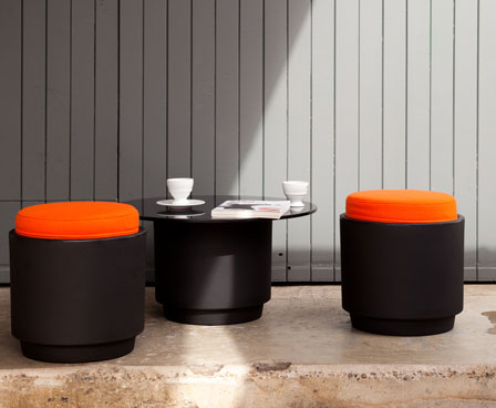Modern Low Stools and Tables in Fruity Colors – Tingle by Luxxbox