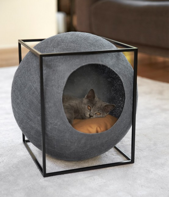 Functional And Elegant Cocoon Feline Furniture