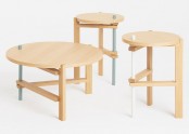 Functional Three Legged Table With Minimal Aesthetics