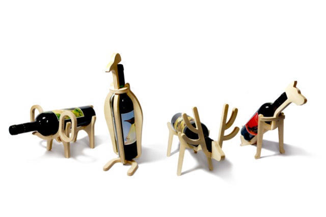 Funny Animal Wine Racks By Conte Bleu
