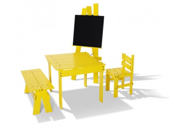 Funny Yellow Kids’ Furniture