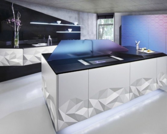 Futuristic Kitchen Design Inspired By Origami