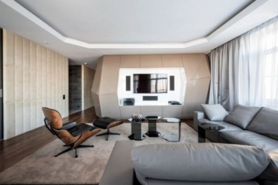 Futuristic Moscow Apartment With Eye-Catching Details