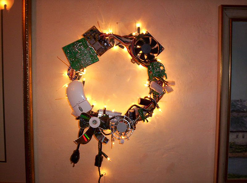 geek christmas wreath