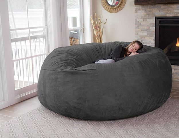 Giant cozy chill bean bag to curl up inside  3