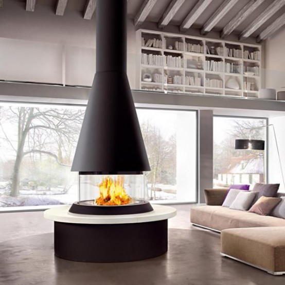 27 Glass Fireplaces To Watch the Fire From All Angles