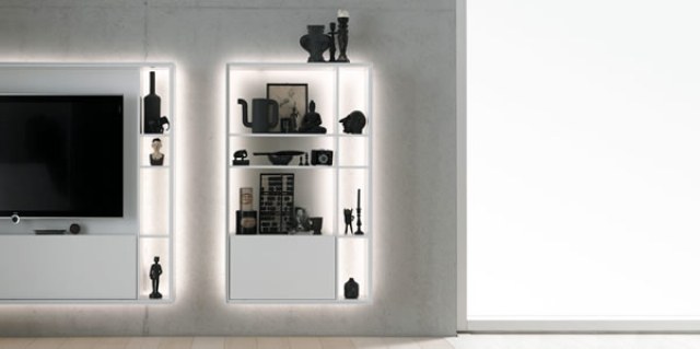 Glowing Bookless Shelf System To Show Off Your Items