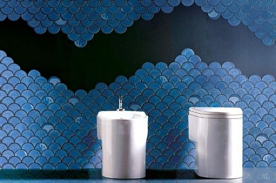 Gorgeous and eye catching fish scale tiles decor ideas  26