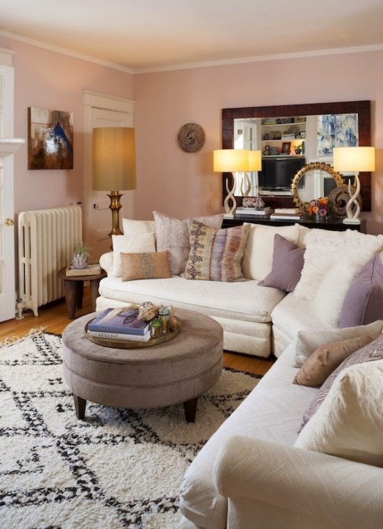 Gorgeous Eclectic Feminine Home With Gold Accents
