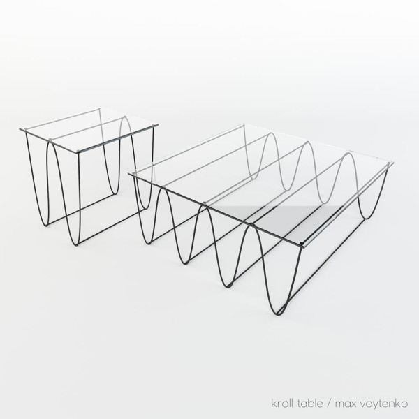 Graphic And Modern Kroll Shelves And Tables Collection