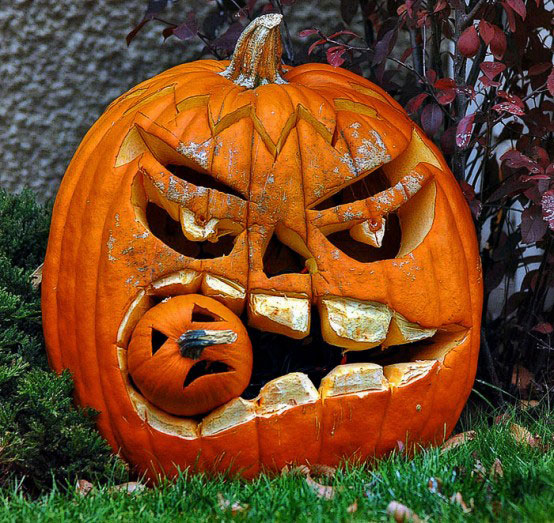 Toothy Grin. This pumpkin features oversized teeth and could eat your alive!