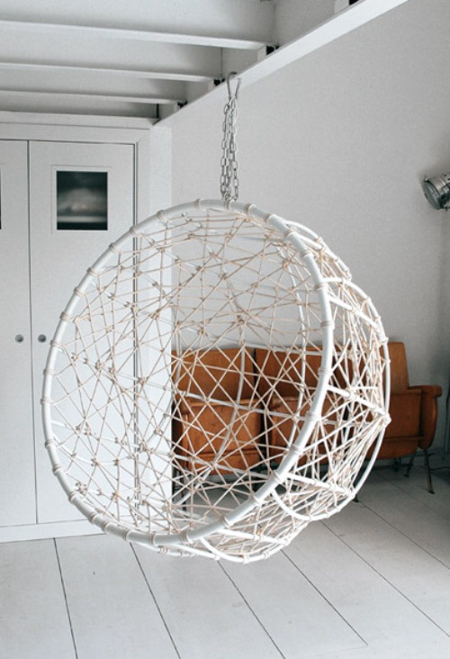 Hanging Metal Hemisphere Chair For Your Garden