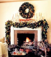 holiday mantel decoration