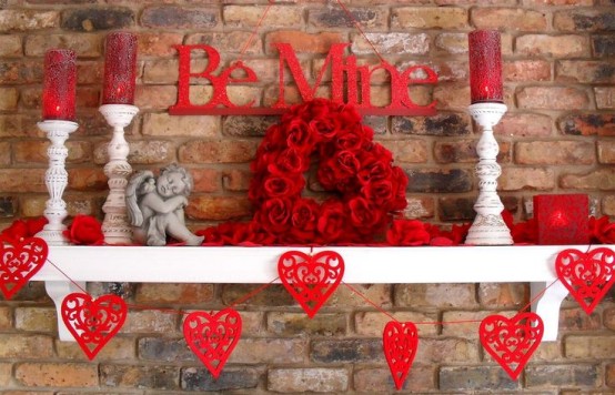 40 Hot Red Valentine Home Décor Ideas