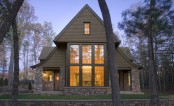 House In Forested Landscape Exterior